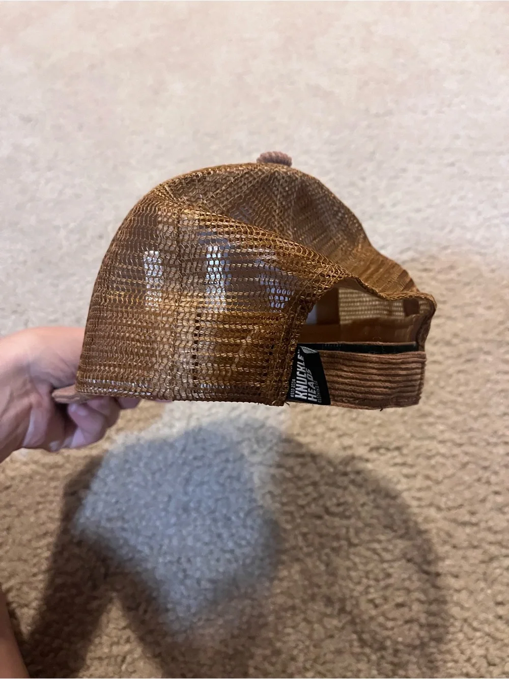Knuckleheads Lil Threads baby boy XS Corduroy Trucker Hat